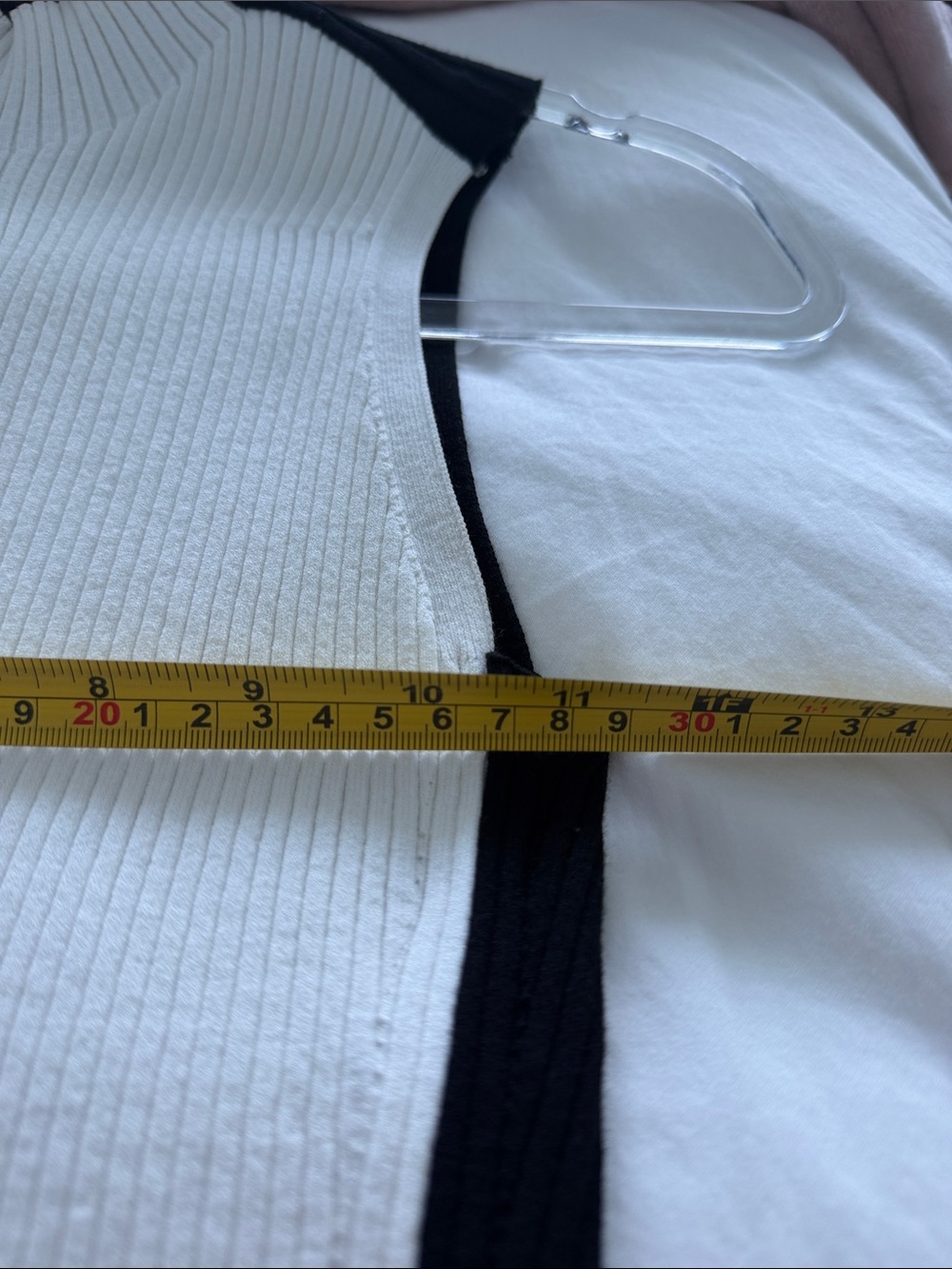 Courreges Cowl Neck sleeveless sweater - White & Black - Picture 9 of 10